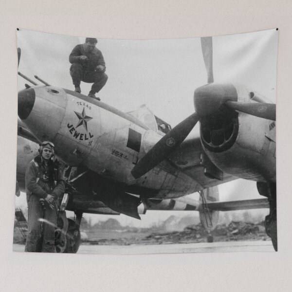 Item preview, 370th Fighter Group P 38 Texas Jewell II designed and sold by Ouijawedge.