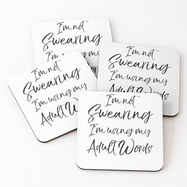 Artikelvorschau, I'm Not Swearing I'm Using My Aduilt Words Workout Quote entworfen und verkauft von TNDesignStudio.