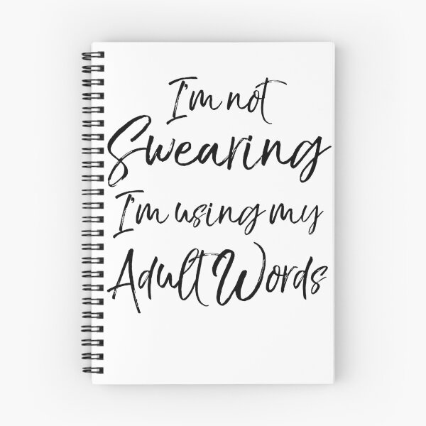 Artikelvorschau, I'm Not Swearing I'm Using My Aduilt Words Workout Quote entworfen und verkauft von TNDesignStudio.