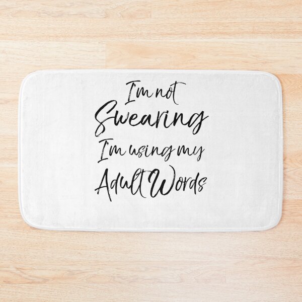 Item preview, I'm Not Swearing I'm Using My Aduilt Words Workout Quote designed and sold by TNDesignStudio.