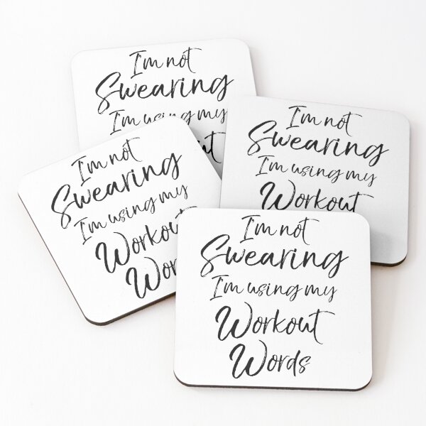 Item preview, I'm Not Swearing I'm Using My Workout Words Workout Quote designed and sold by TNDesignStudio.