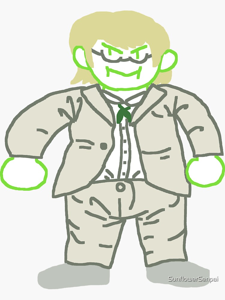 "Twogami from Danganronpa 2" Sticker by SunflowerSenpai | Redbubble