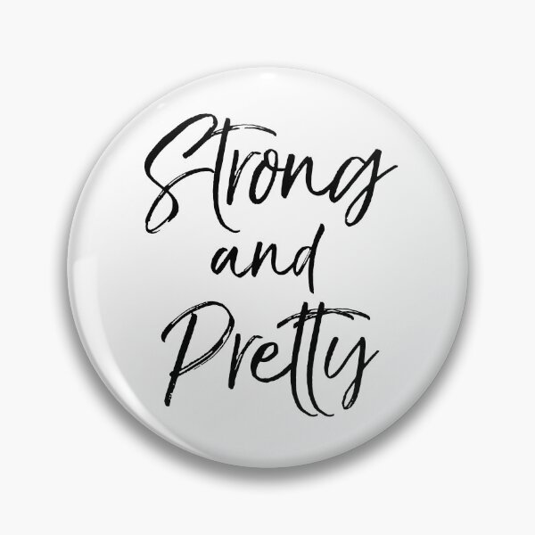Artikelvorschau, Strong and Pretty Workout Quote entworfen und verkauft von TNDesignStudio.