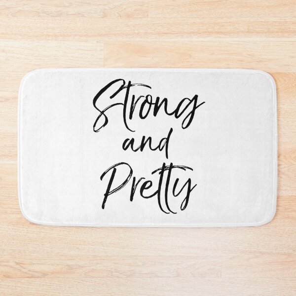 Item preview, Strong and Pretty Workout Quote designed and sold by TNDesignStudio.