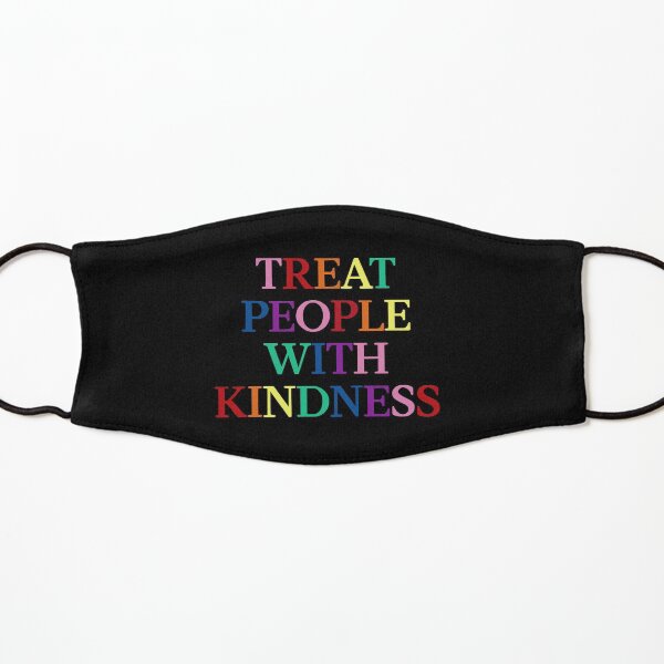 Rainbow Treat People With Kindness Sticker Kids Mask