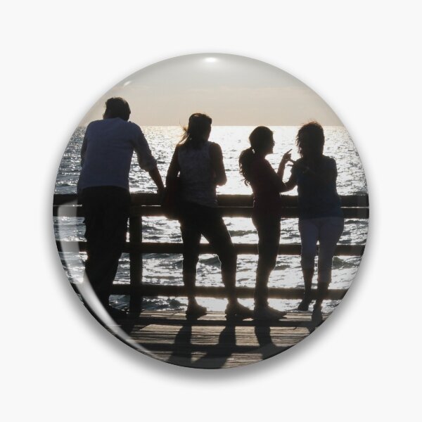 Item preview, At the Pier at Naples Enjoying Sunset designed and sold by cuprum.