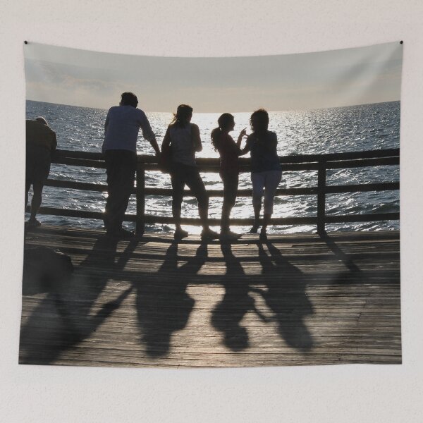 Item preview, At the Pier at Naples Enjoying Sunset designed and sold by cuprum.