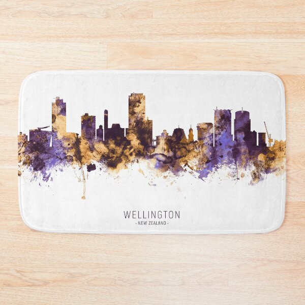 Artikelvorschau, Wellington New Zealand Skyline entworfen und verkauft von ArtPrints.