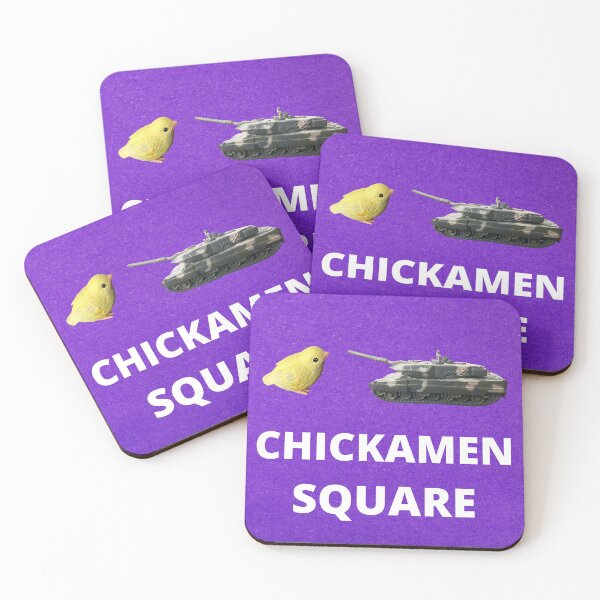 Item preview, Chickamen Square. Quirky design designed and sold by Bagsyrose.