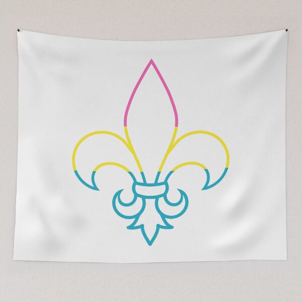 Item preview, Scout lily (pansexual pride flag outline) ver2 designed and sold by Jellybeancreate.