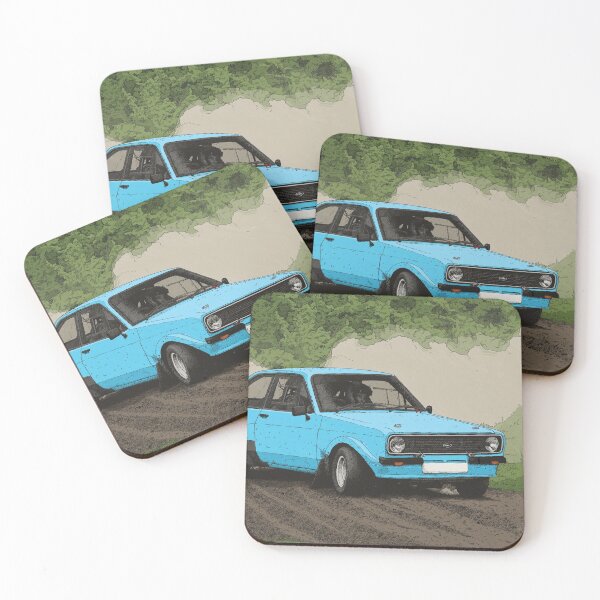 Item preview, Escort MK2 rally illustration designed and sold by ArtyMotive.