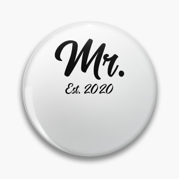 Artikelvorschau, Bold Mr. Est. 2020 Matching Bride & Groom Gifts entworfen und verkauft von TNDesignStudio.