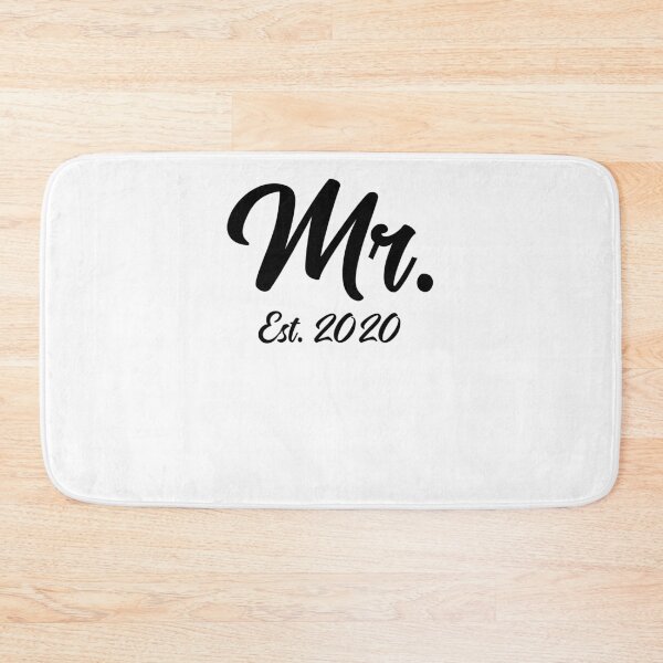 Artikelvorschau, Bold Mr. Est. 2020 Matching Bride & Groom Gifts entworfen und verkauft von TNDesignStudio.