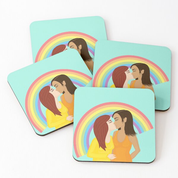 Item preview, Girls kissing under the rainbow designed and sold by Tefra.