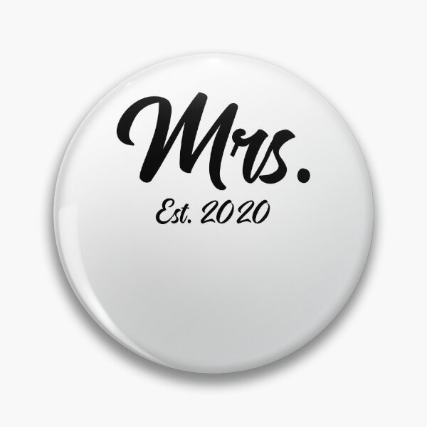 Artikelvorschau, Bold Mrs. Est. 2020 Matching Bride & Groom Gifts entworfen und verkauft von TNDesignStudio.