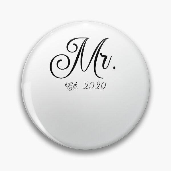 Artikelvorschau, Calligraphy Mr. Est. 2020 Matching Bride & Groom Gifts entworfen und verkauft von TNDesignStudio.