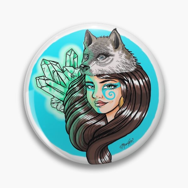 Item preview, Wolf Crystal Woman designed and sold by Mariko Konno.