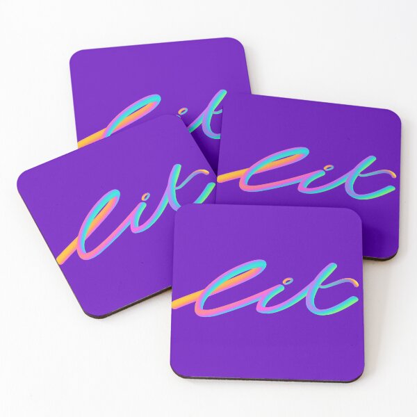 Item preview, Lit typography with neon colors designed and sold by Shaun Joseph.