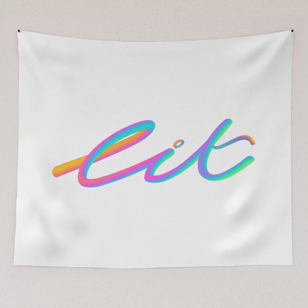 Item preview, Lit typography with neon colors designed and sold by Shaun Joseph.
