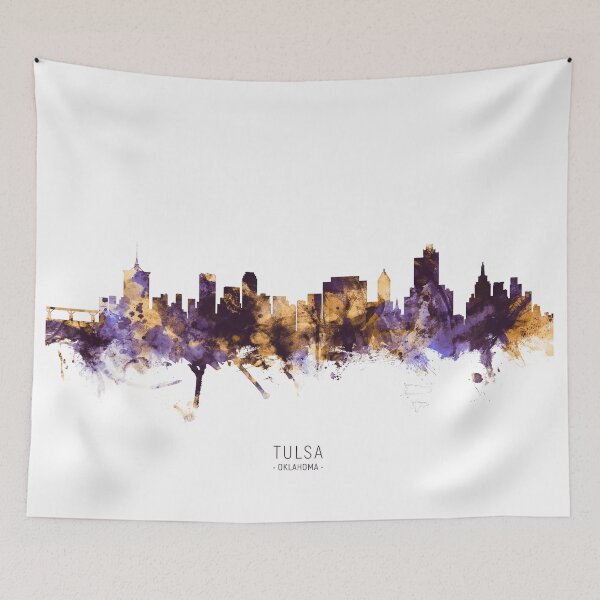 Item preview, Tulsa Oklahoma Skyline designed and sold by ArtPrints.