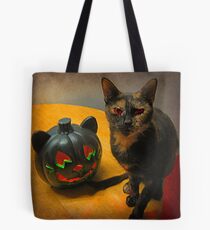 Happy Halloween Kitties Tote Bag
