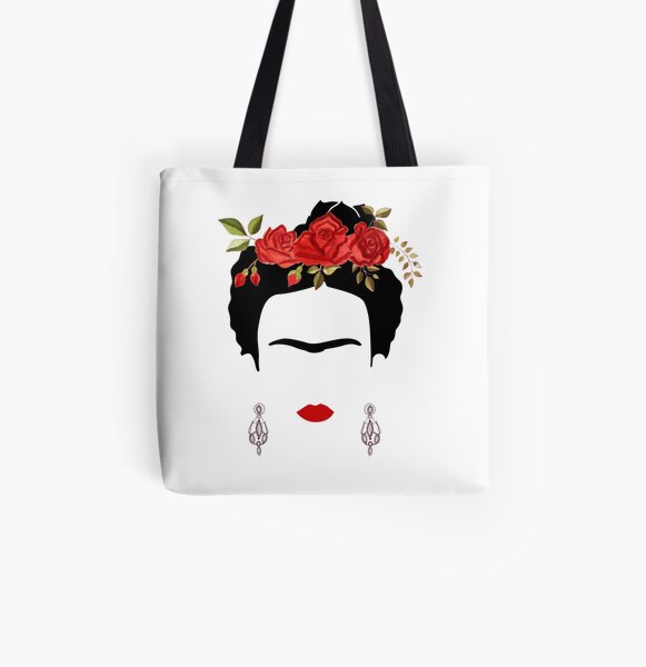 Portrait de Frida Kahlo Tote bag doublé