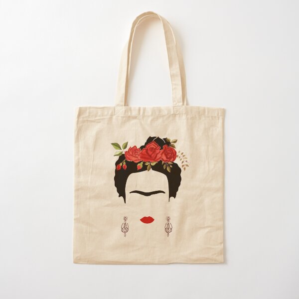 Retrato de Frida Kahlo Bolsa de algodón