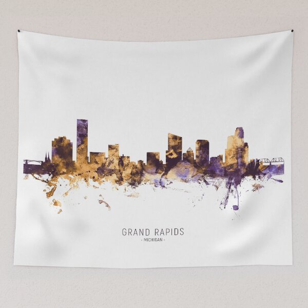 Item preview, Grand Rapids Michigan Skyline designed and sold by ArtPrints.