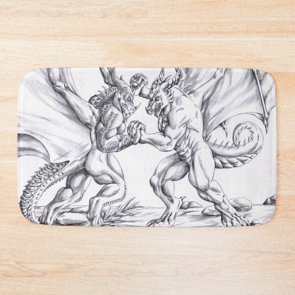Item preview, Dragon Clinch (black and white) designed and sold by Furiarossa.