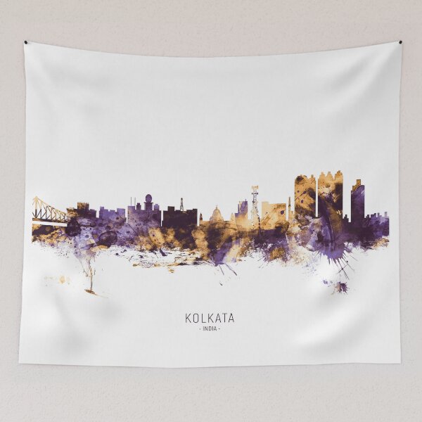 Item preview, Kolkata (Calcutta) India Skyline designed and sold by ArtPrints.