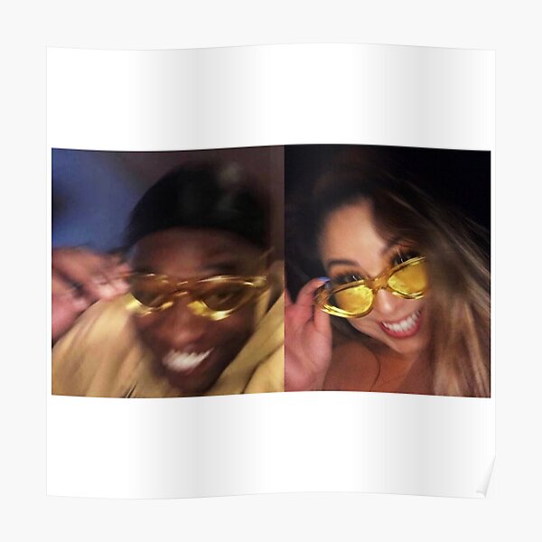 "yellow glasses meme" Poster by jxnesy Redbubble