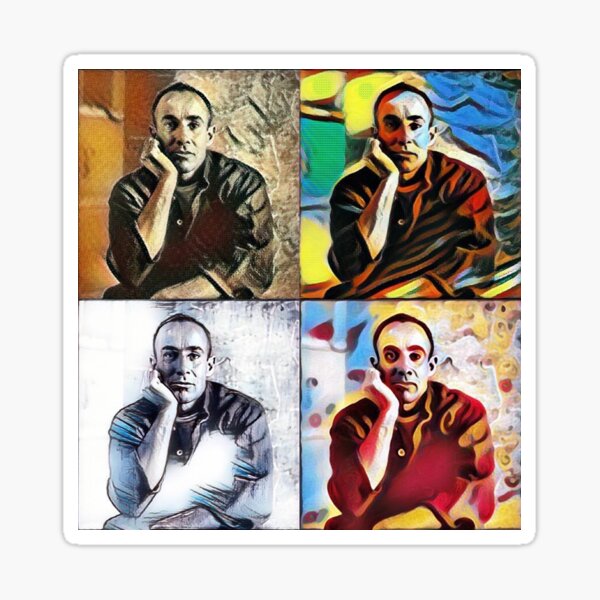CƩsar Manrique Collage Fan Art Lanzarote by SmileMoreAgain Sticker