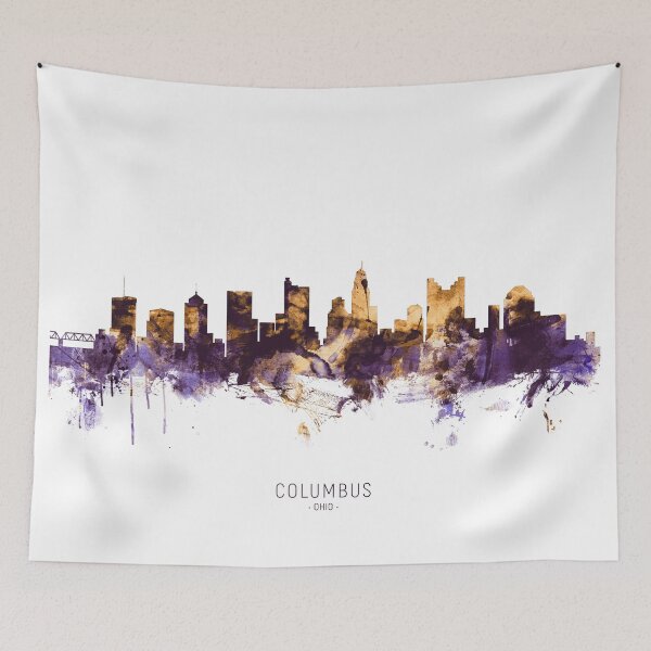 Artikelvorschau, Columbus Ohio Skyline entworfen und verkauft von ArtPrints.