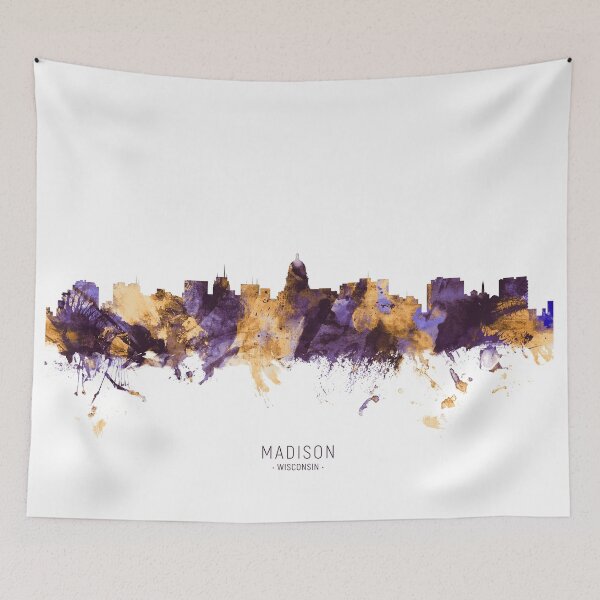 Artikelvorschau, Madison Wisconsin Skyline entworfen und verkauft von ArtPrints.