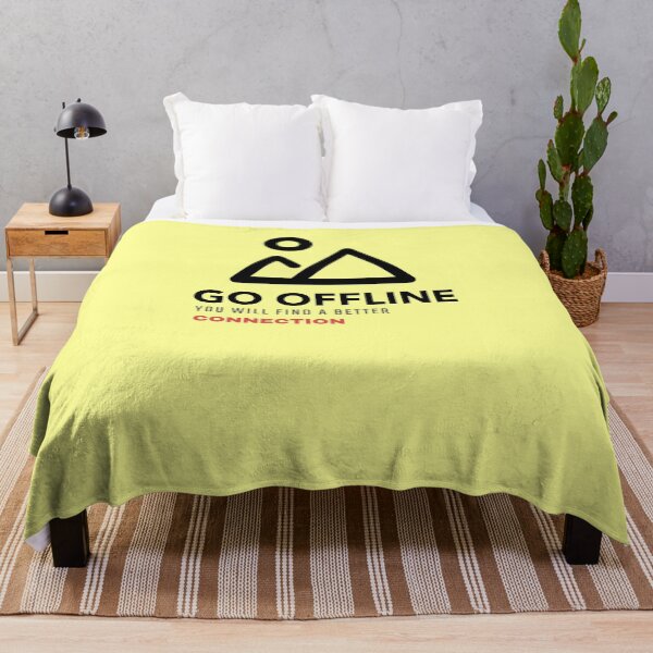 Item preview, Go OFFline - Funny Hiking Hiker Camping Camper Outdoors Men Women designed and sold by Radu Matei.