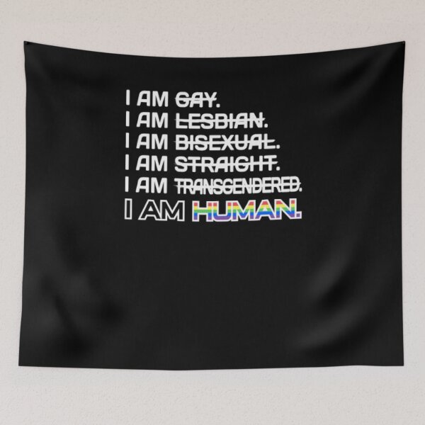 Item preview, I Am Human Gift Lgbt Lgbtq Equality Gay Lesbian designed and sold by MartinBrenner32.