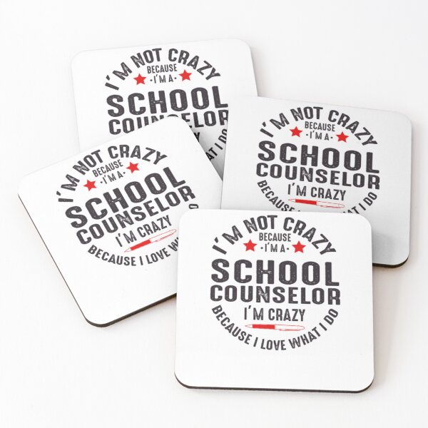 Item preview, I Am Not Crazy Because I Am A School Counselor designed and sold by MarcoColeman4.
