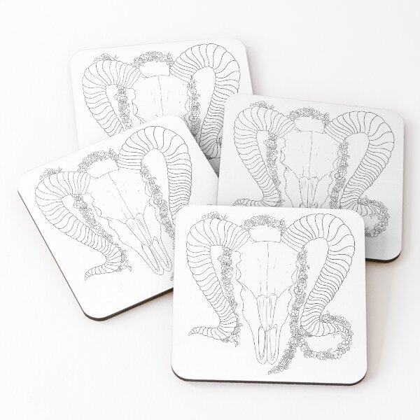 Item preview, Capricorn - Black and White designed and sold by Qur0w.