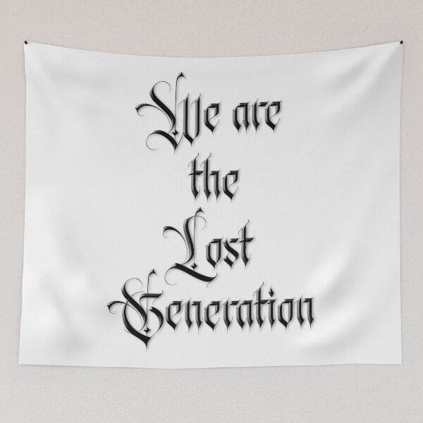 Item preview, We are the lost Generation - Fight the Epidemic designed and sold by Hell-Prints.