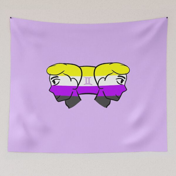 Item preview, Gemini Non-Binary Pride (Version 5) designed and sold by TomeOfCartoons.