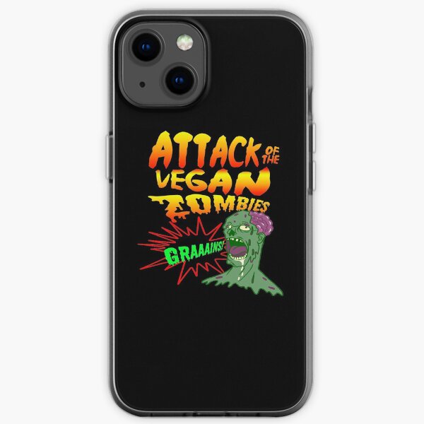 Attack of the Vegan Zombies Vegetarian Halloween Vegan Shirt Vegan Gift Halloween Costume Halloween Shirt Vegan T Shirt Vegetarian Gift Vegan Clothing Vegan Halloween Vegan Zombie iPhone Soft Case