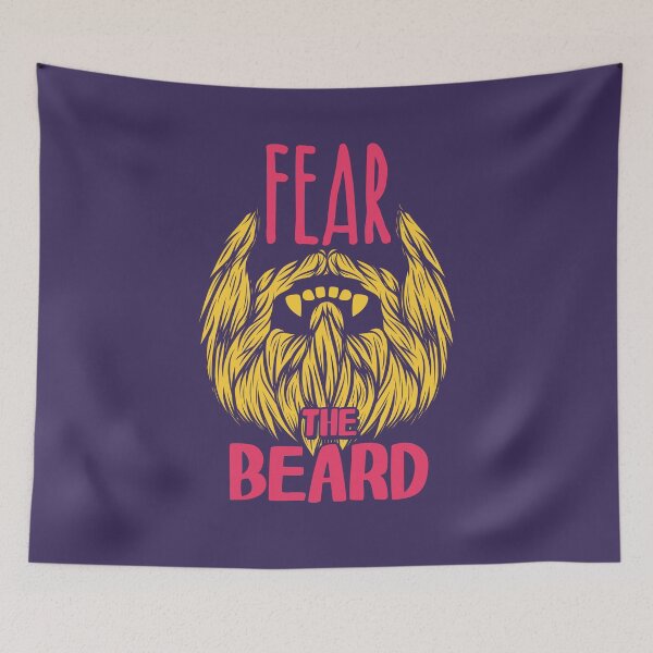 Item preview, Fear To Beard Barber Vintage Barbershop Funny Retro Illustration designed and sold by MemphisCenter.