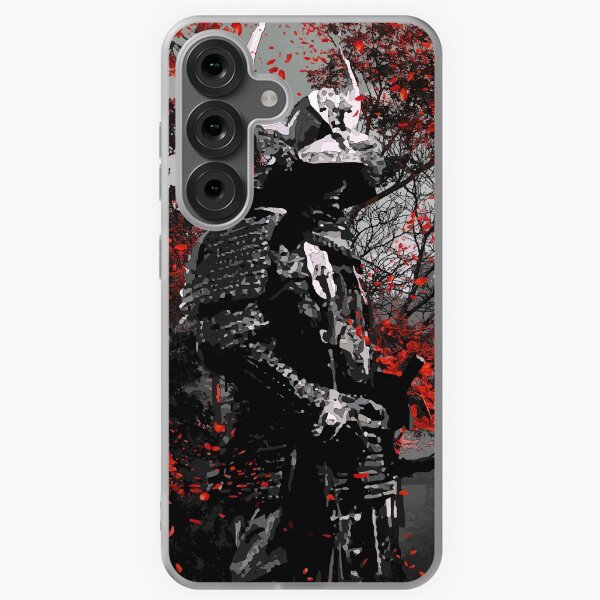 Item preview, Black Ink red flowers samurai armor designed and sold by SyanArt.