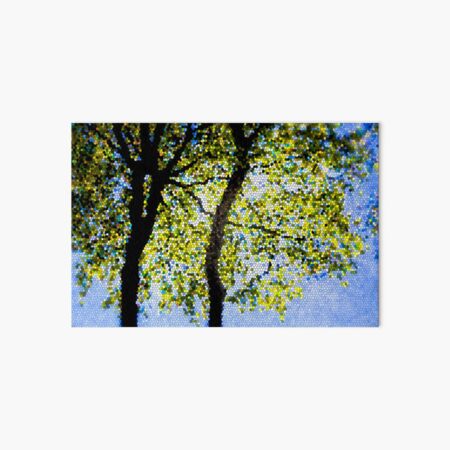 Mosaic Beech Leaves Art Board Print
