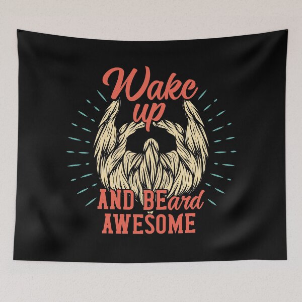 Item preview, Wake Up And Beard Awesome Barber Vintage Barbershop Funny Retro Illustration designed and sold by MemphisCenter.
