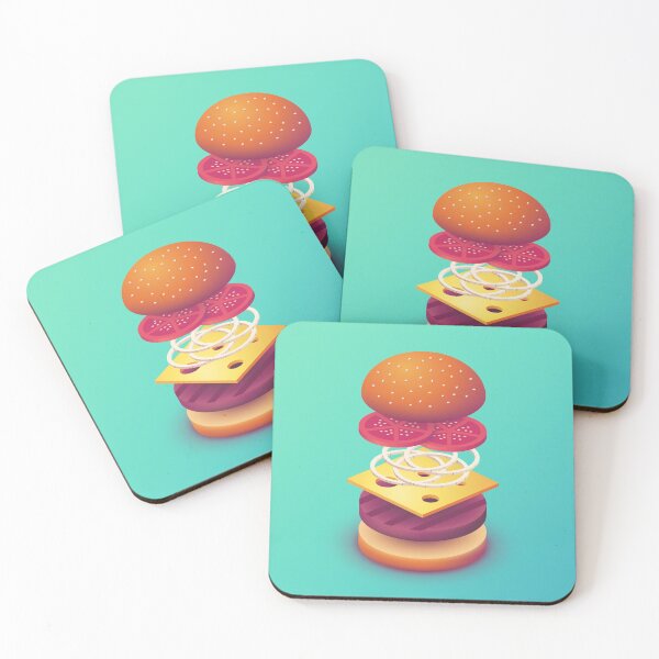 Item preview, Burger Isometric 3D Deconstructed Mint designed and sold by VoodooCircus.