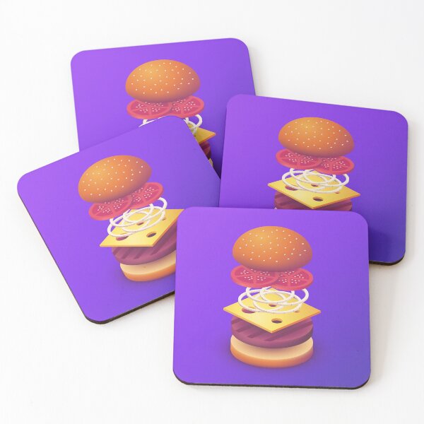 Item preview, Burger Isometric 3D Deconstructed Purple designed and sold by VoodooCircus.