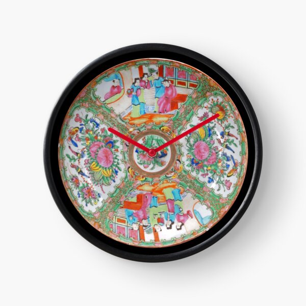 Item preview, Chinese Vintage Plate Clock Design designed and sold by KALEIDOSCOPE UK.