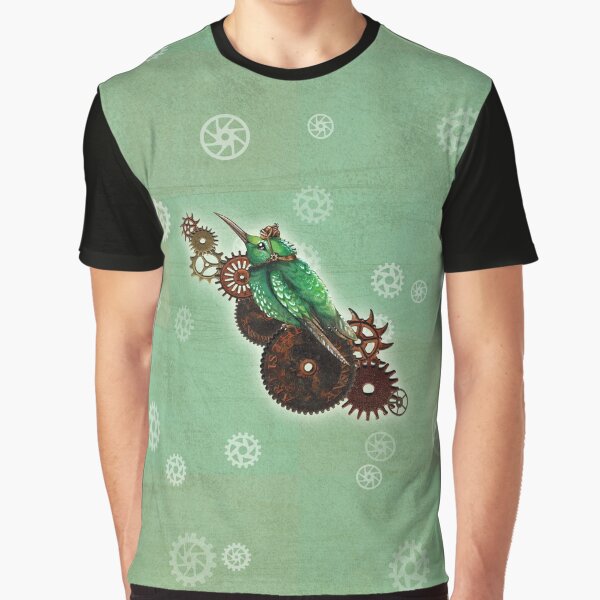 Steampunk Hummingbird 2 Grafik T-Shirt