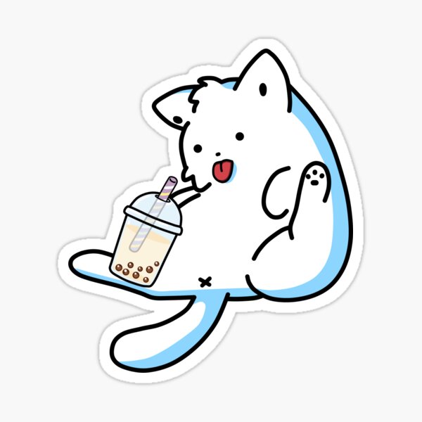 Item preview, Lazy Boba Kitty! designed and sold by SirBobalot.